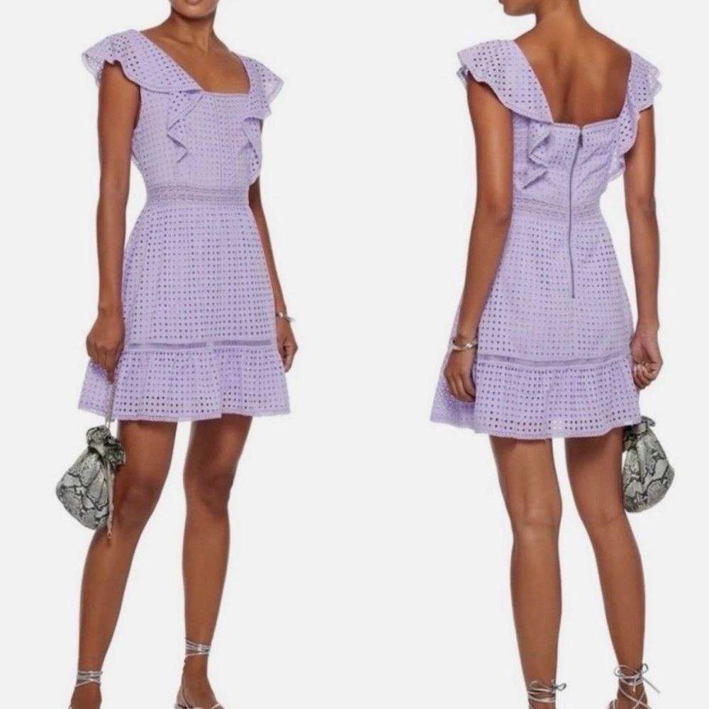 ALICE & OLIVIA | Lavender Eyelet Dress